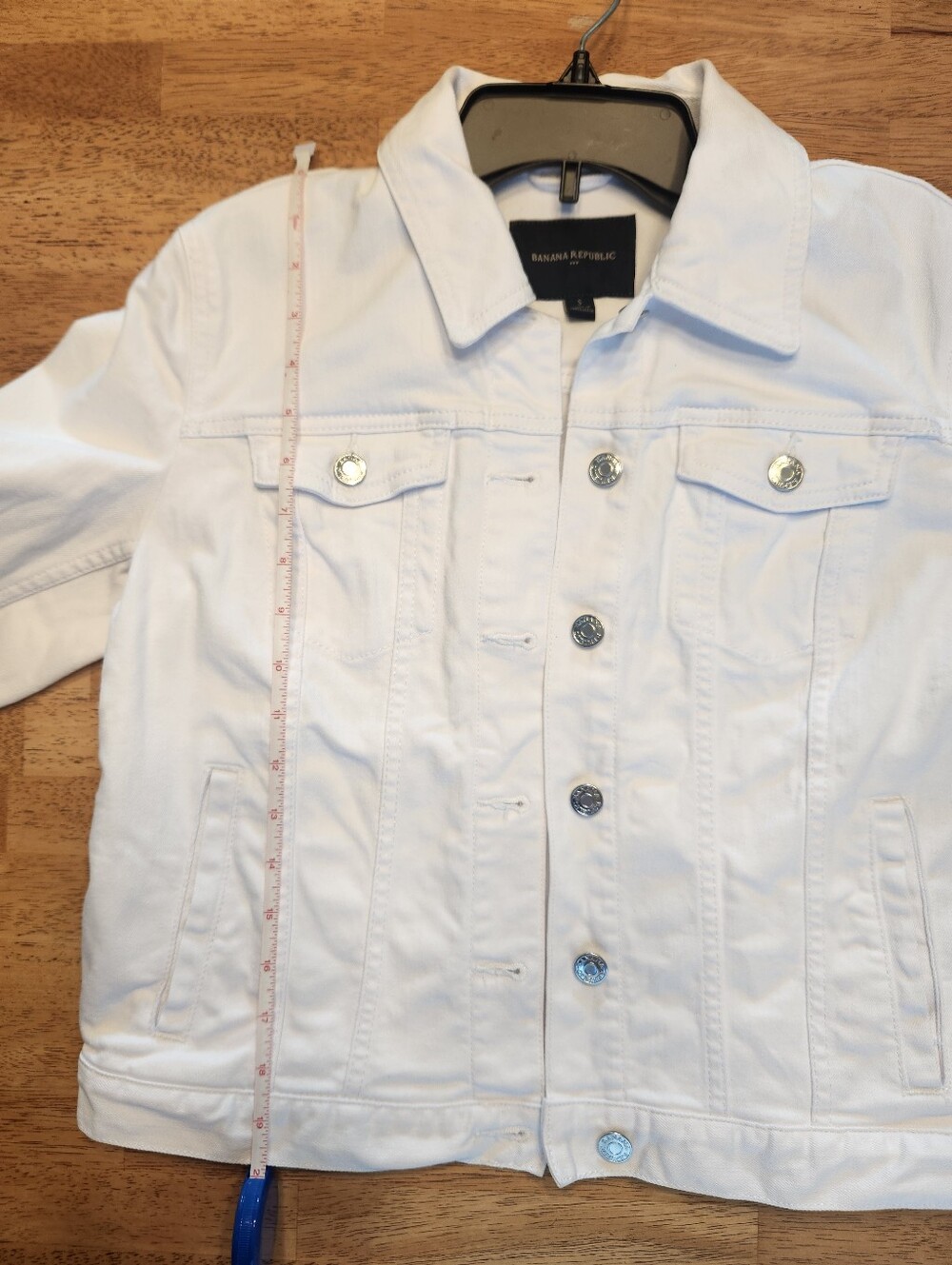 Banana Republic White Denim Jean Jacket - Picture 7 of 8